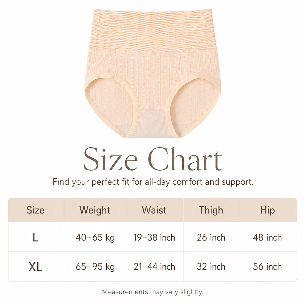 DALAMI 5pcs Plus-Size High-Waist Tummy Control Panties product image 11