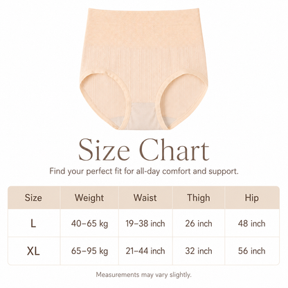 DALAMI Plus Size High Waist Tummy Control Panties – 5pcs Combo