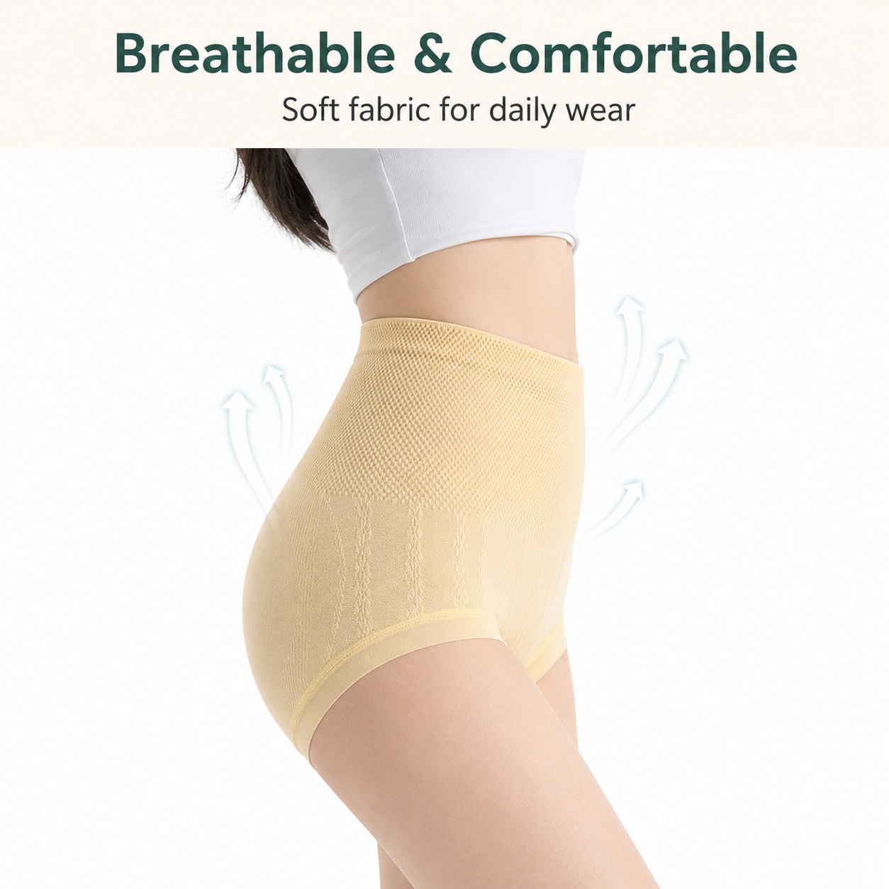 DALAMI 5pcs Plus-Size High-Waist Tummy Control Panties product image 3