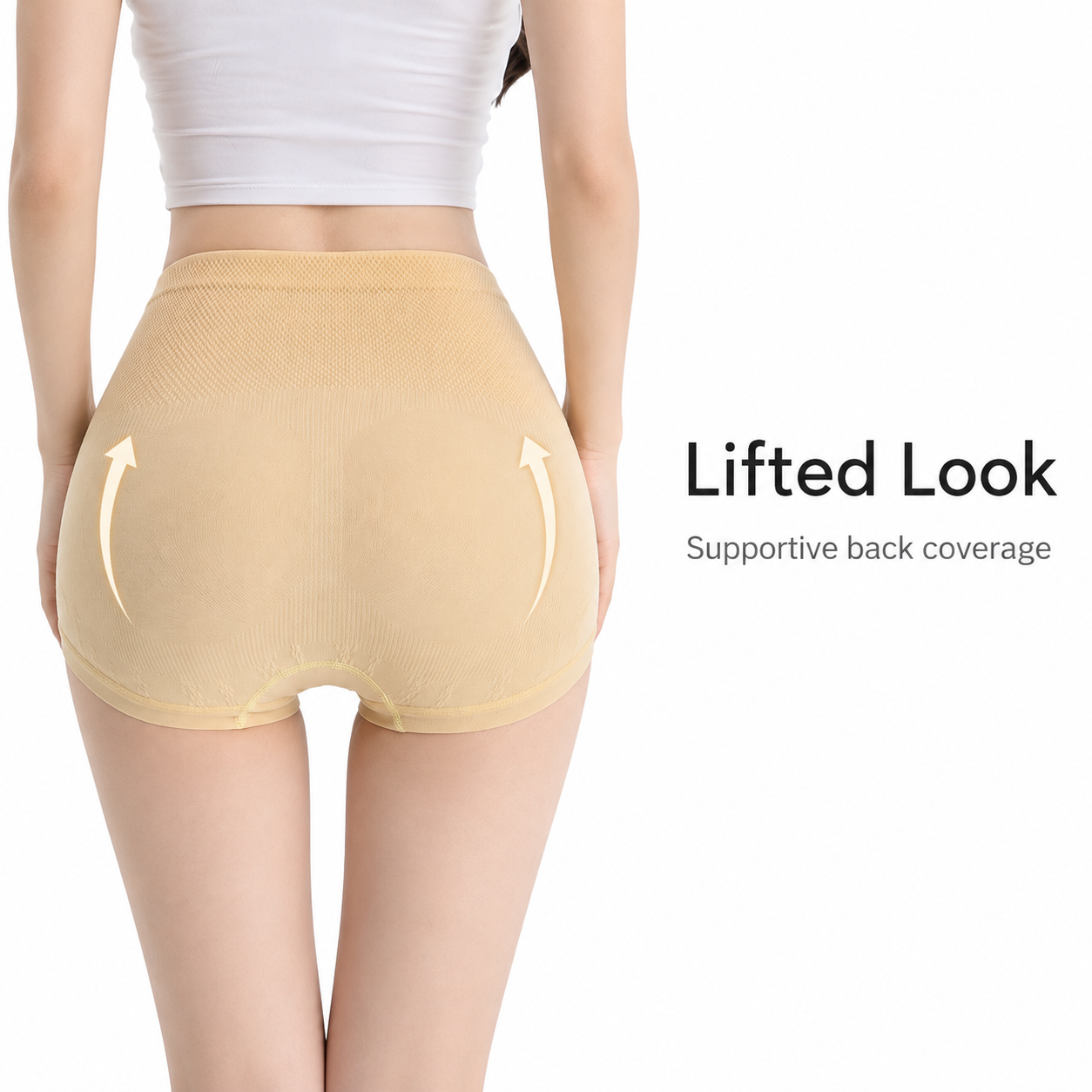 DALAMI Plus Size High Waist Tummy Control Panties – 5pcs Combo