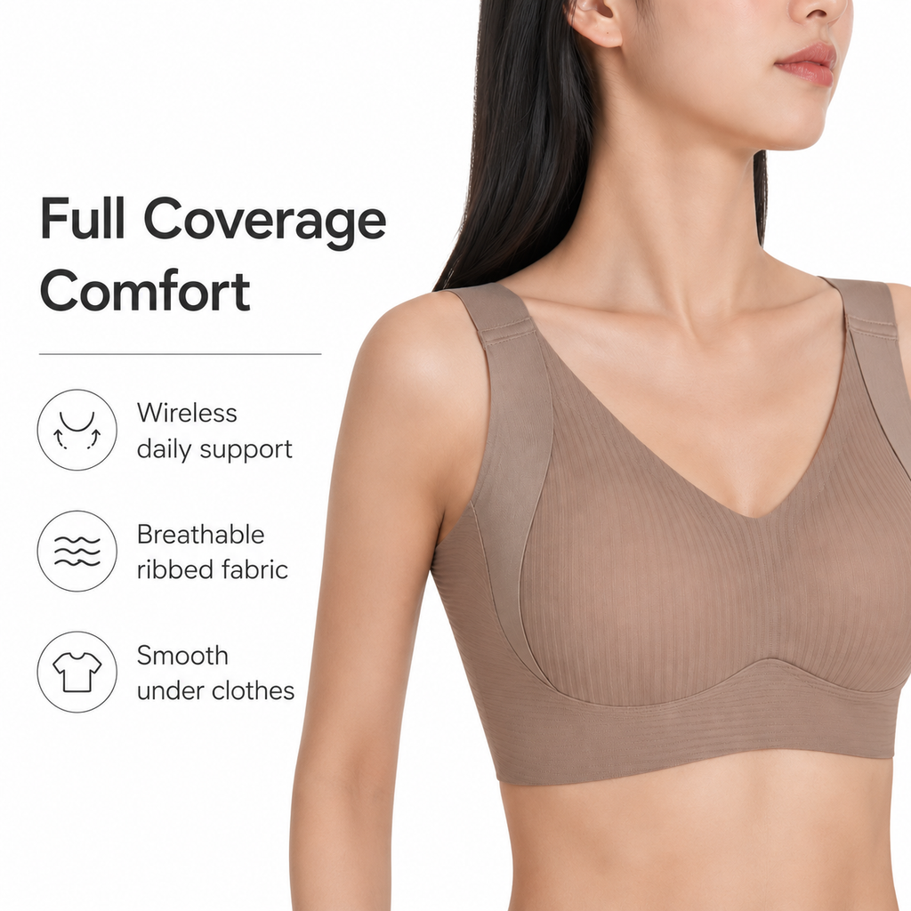 DALAMI Wireless Full Coverage Lift Bra M–4XL