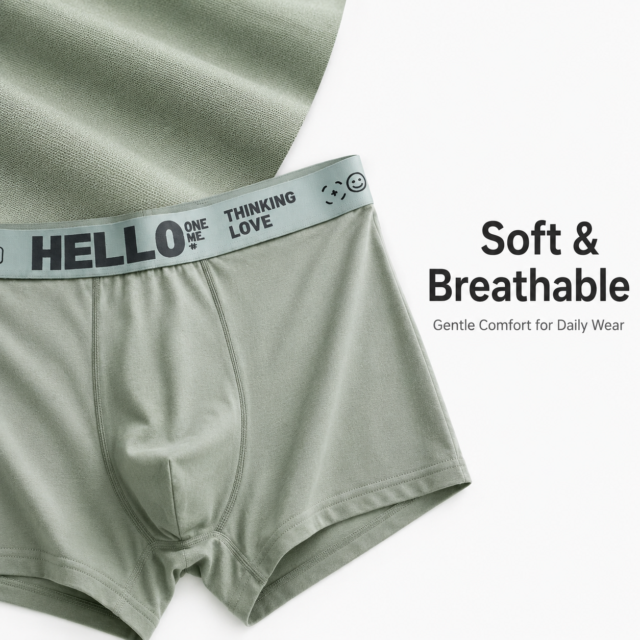 DALAMI Men's Boxer Shorts – Soft Stretch Cotton Blend