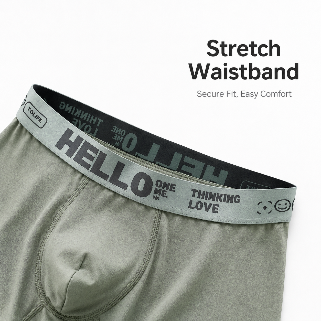 DALAMI Men's Boxer Shorts – Soft Stretch Cotton Blend