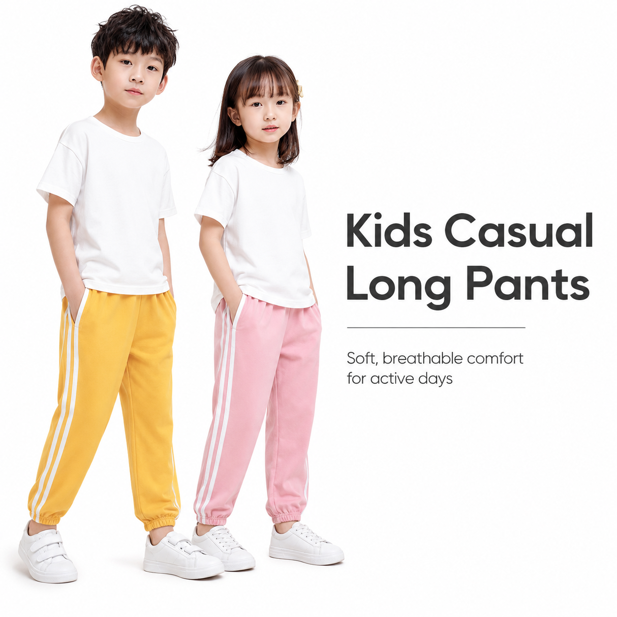 Kids Unisex Casual Long Pants 2–10Y