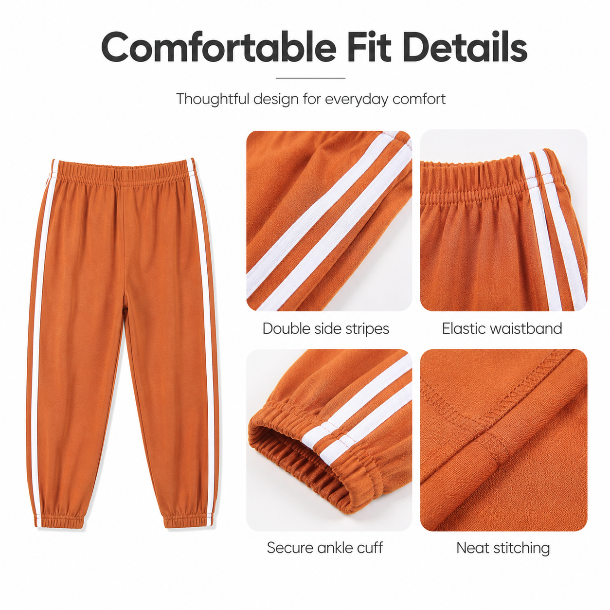 Kids Unisex Casual Long Pants 2–10Y
