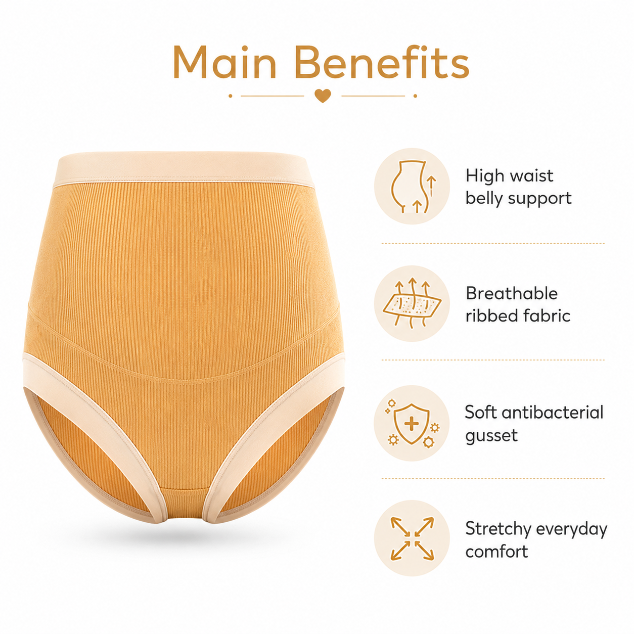 Maternity High-Waist Stretch Panties