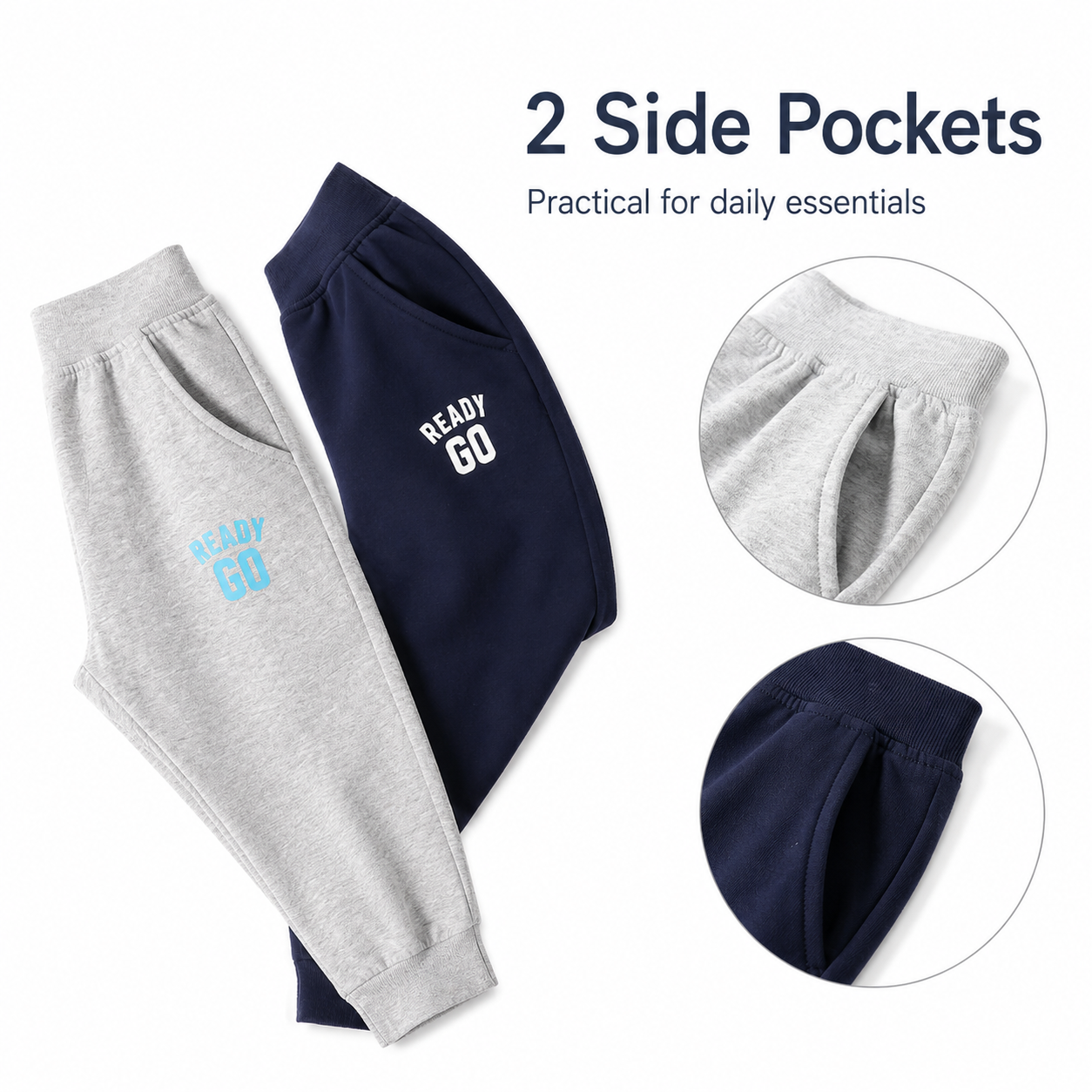 Kids Jogger Pants 2–13 Years | Unisex Long Sport Pants with Pockets