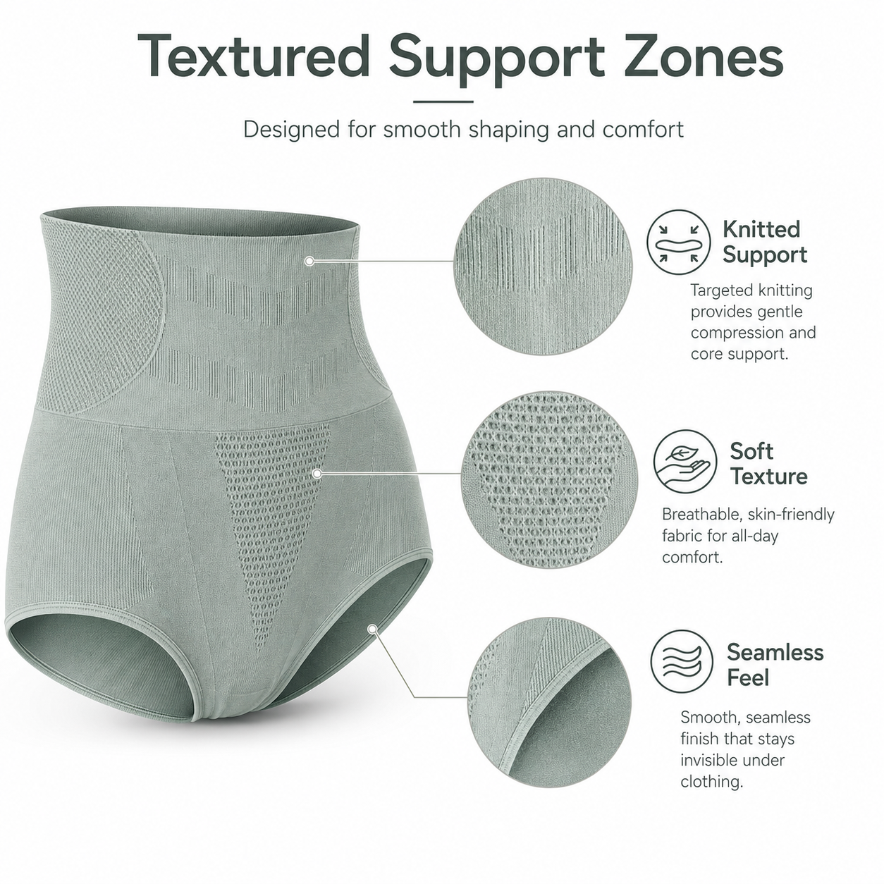 High-Waist Tummy Control Panties L–XL