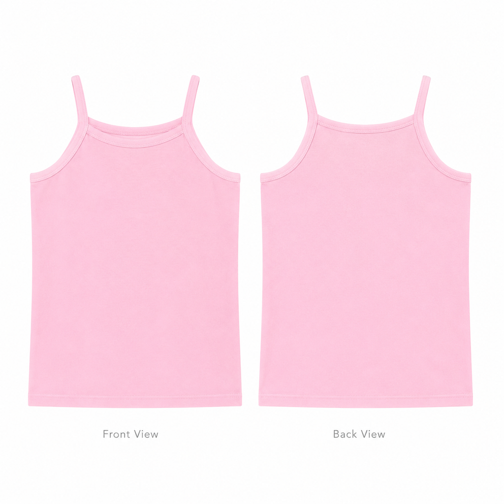 DALAMI Kids Long Singlet Camisole 3-12Y | Cotton Spandex Innerwear for Girls