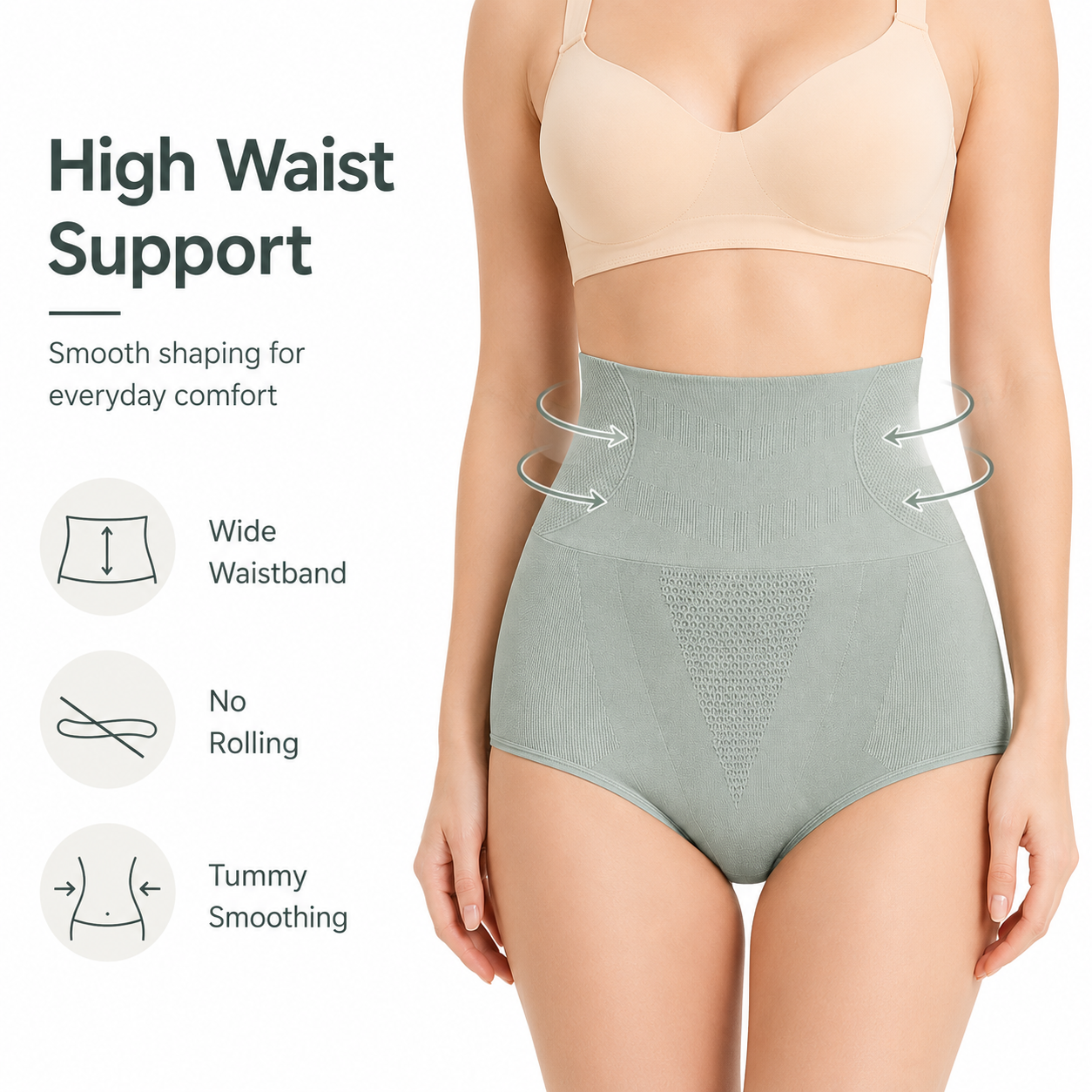High-Waist Tummy Control Panties L–XL