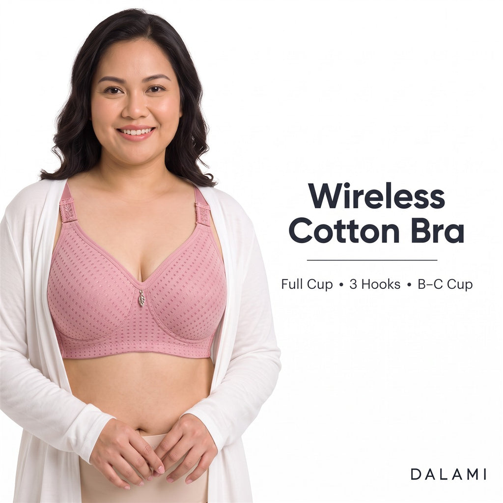 DALAMI COTTA Wireless Cotton Full-Cup Bra cover