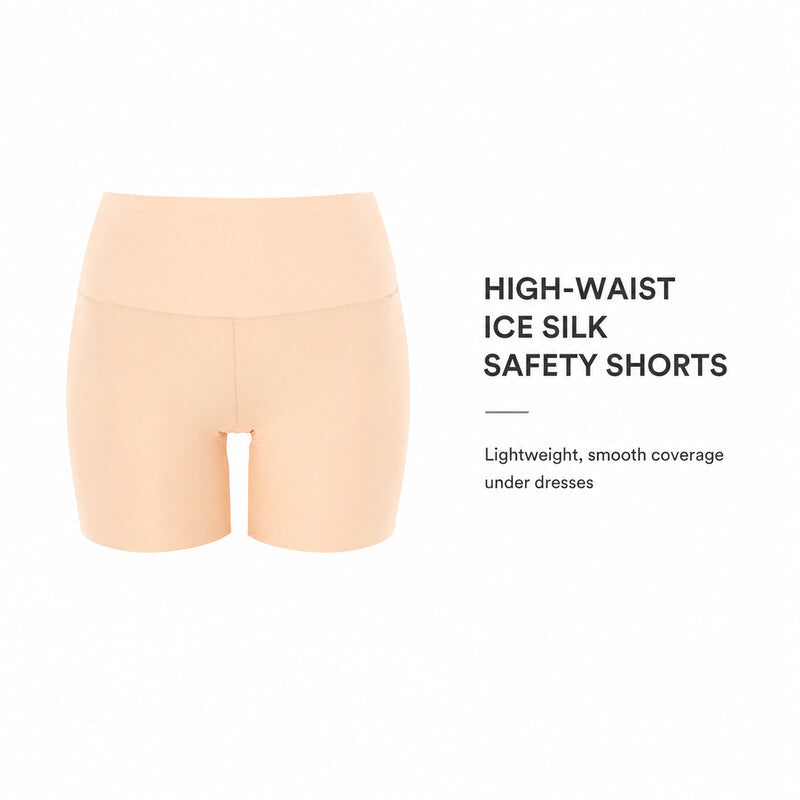 DALAMI high-waist ice silk safety shorts accurate product cover