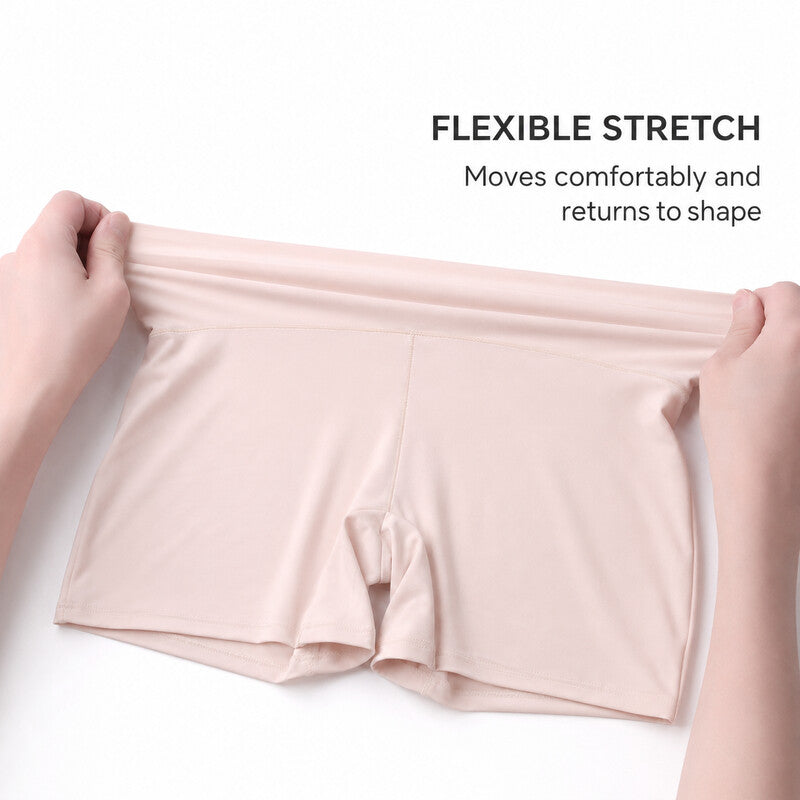 Flexible waistband stretch demonstration