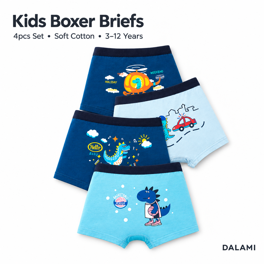DALAMI Kids Boxer Briefs 4pcs cover