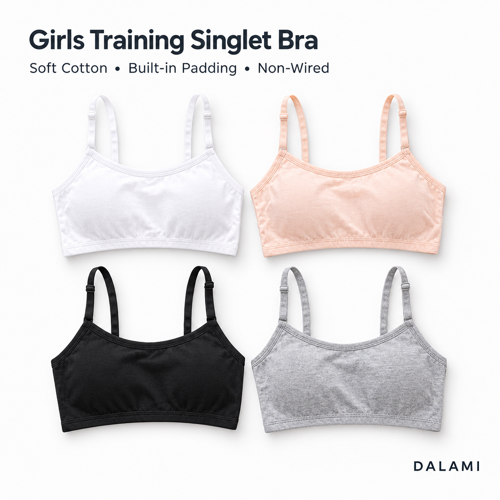 DALAMI Girls Training Singlet Bra cover