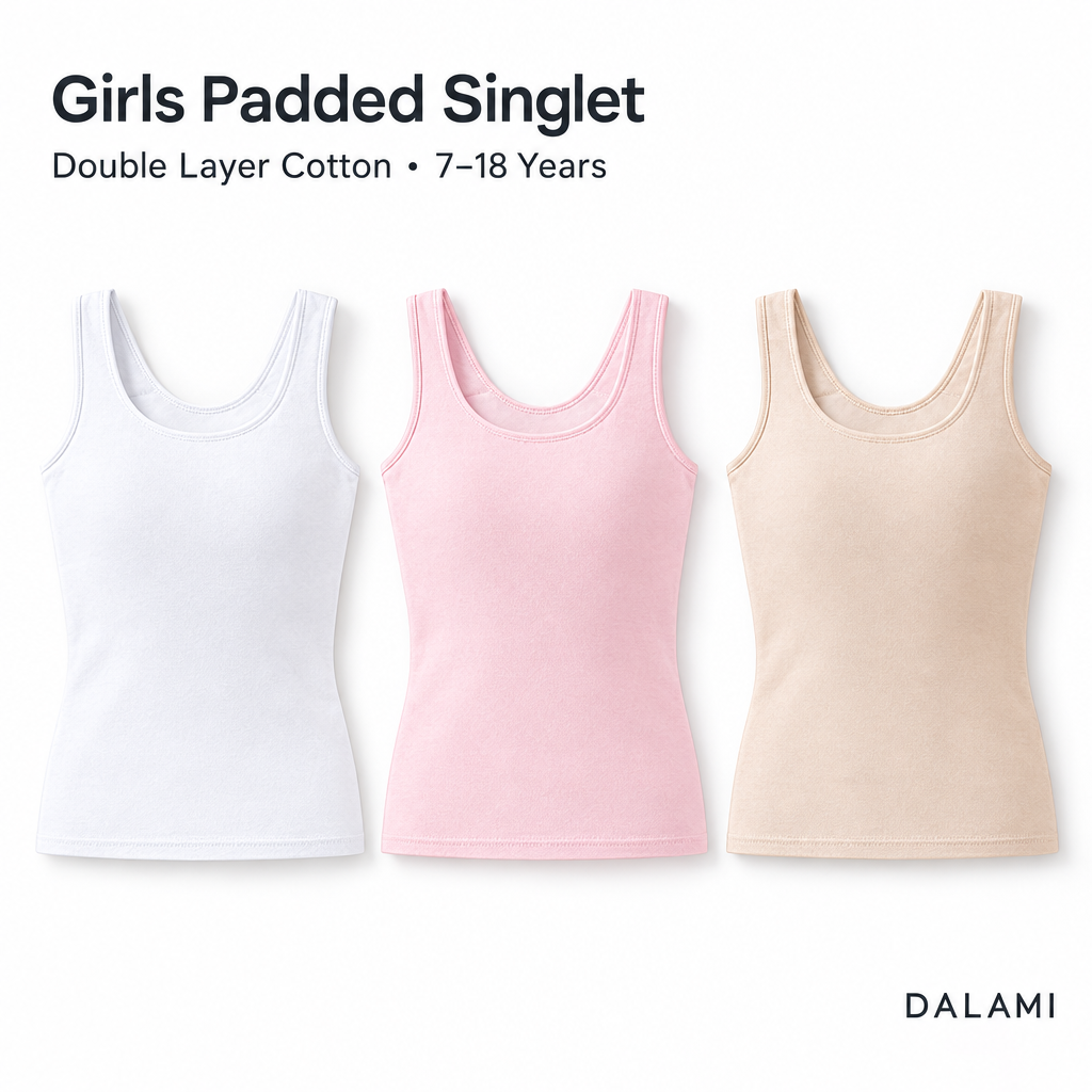 DALAMI Girls Padded Singlet cover