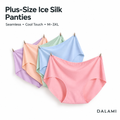 DALAMI Plus-Size Seamless Ice Silk Panties cover