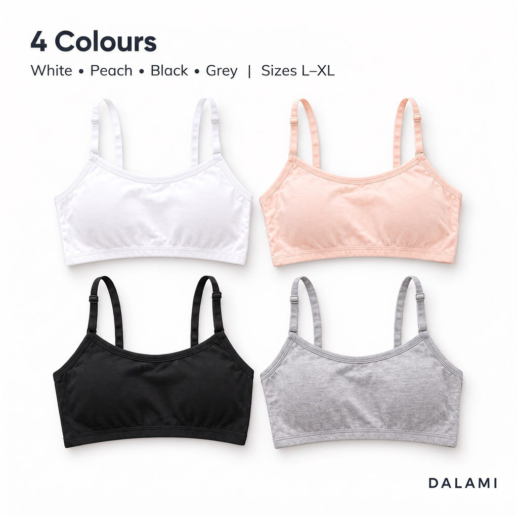 DALAMI INTAN Girls Padded Cotton Training Bra – 4 colours