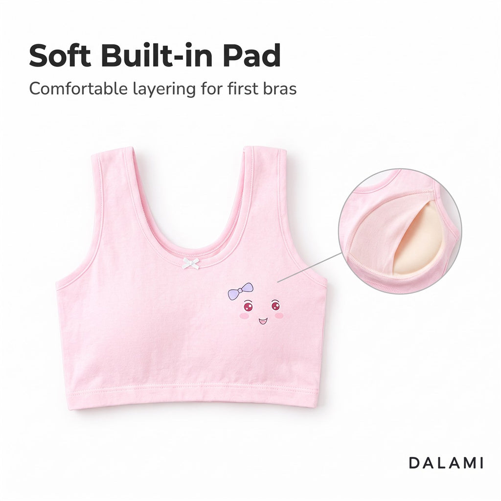 DALAMI LUMI Kids Training Bra – soft built-in pad