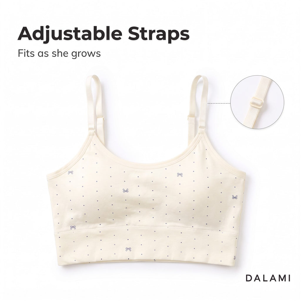DALAMI LUNA Teen Training Bra – adjustable straps