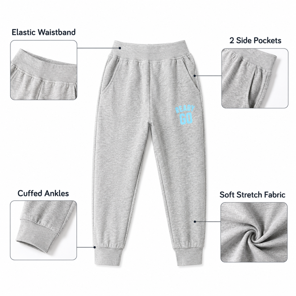 Kids Jogger Pants 2–13 Years | Unisex Long Sport Pants with Pockets